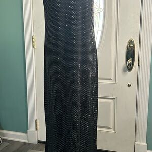Vince Camuto Glittering Black Maxi Dress